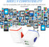 12 Pcs USB Wall Charger Adapter Plug Cube, 2.1A Fast Charging Block, Colorful Water Drop Style for Smartphones & Tablets
