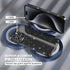 Choiche Cute Clear Glitter Bling Case for iPhone 15 Pro Max, Includes 3 Diamond Camera Lens Protectors, Glitter Black