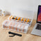 2 Pack Cable Organizer Storage Box with 16 Cable Ties, Clear Phone