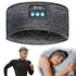 Sleep Headphones Headband Wireless for Sleeping Side Sleepers - Adjustable Bluetooth Headphones for Women Men (Grey)