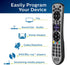Philips Universal Remote Control for Samsung TV, Replacement for Smart TV, 4 Device, Marble