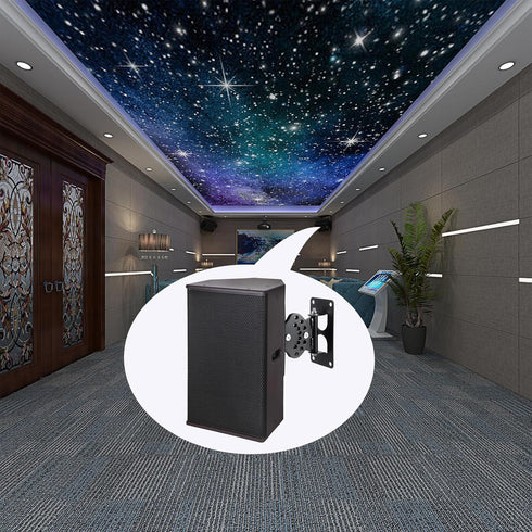 JUXYES Heavy Duty Surround Sound Speaker Wall Mount Bracket, Swivel Mounting for 8" 10" 12" 15" Speakers, Pair
