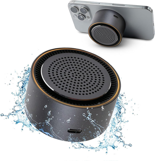 MagBeat Bluetooth Speaker + Wireless Charger with Magnetic Mount (Graphite)