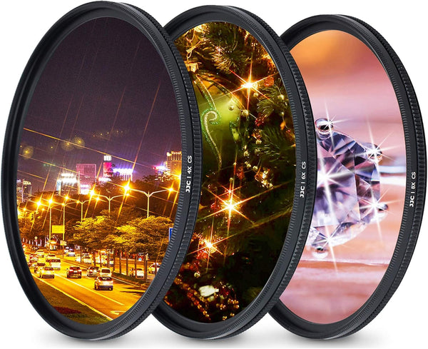 JJC 49mm Variable Star Filter Kit for Canon EOS R100 R50 R10 with RF-S 18-45mm Lens, for Canon M50 M5 M6 Mark II M200 &