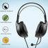 PHILIPS Computer Headset with Microphone for Laptop, Zoom, Skype - 3.5 MM Lightweight Computer Headphones with Echo Cancelling Mic for Home Office, Call Center, Skype, Zoom