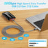 ULT-WIIQ USB C to USB C Cable, Fast Charging 240W, 10FT, 20Gbps Data Transfer, 4K@60Hz for iPhone 15, Samsung