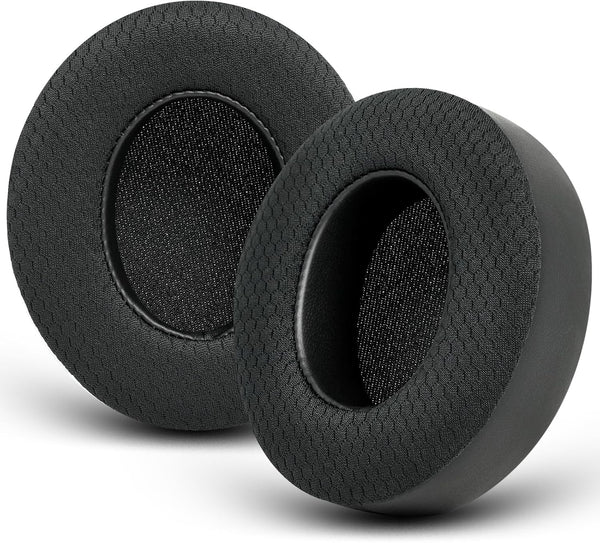 GVOEARS Mesh Fabric Ear Pads for Beats Studio 2 & 3, Noise Cancelling Memory Foam Cushions (Black)
