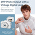 Dienspeak 32GB 1080P Tiny Digital Camera, Vintage Mini Keychain Camera for Teens & Beginners, Cute Portable Small