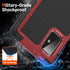 2 in 1 Military Grade Drop Protective Case for Samsung Galaxy A71 5G, Red+Black, Rugged Heavy Duty Cover