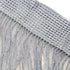 1x2 M Door String Curtain | Rare Flat Silver Ribbon Thread Fringe Window Panel | Room Divider for Wedding Coffee House