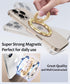 wipalor 360 17 16 15 14 13 12 Magnetic Phone Grip for Magsafe Phone Grip, Bling Cell Phone Ring Holder Flexible Flip
