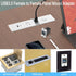 QIANRENON 5Gbps USB3.0 Rectangular Metal Panel Adapter, USB3.0 Female to Female Panel Mount Connector