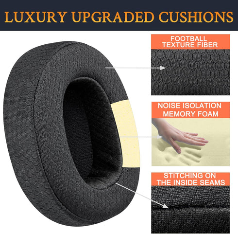 SOULWIT 3/ANC/Evo Wireless/540/ANC/Evo Mesh Fabric Replacement Earpads for Skullcandy Hesh & Crusher & Venue ANC