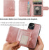 Bocasal 13 6.1 Inch Wallet Case for iPhone Compatible with MagSafe Magnetic RFID Blocking Detachable Premium PU Leather