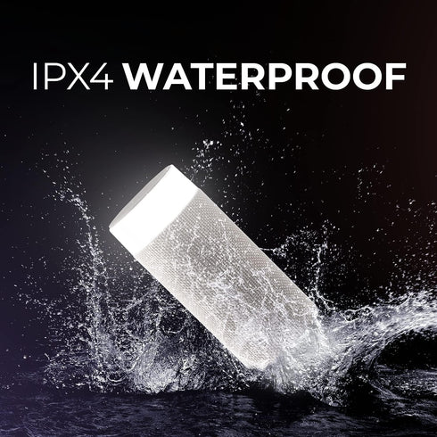iJoy Wireless Speaker with 10 Hour Playtime, IP66 Waterproof Bluetooth Tiki Speaker with LED Lights for Outdoor Use