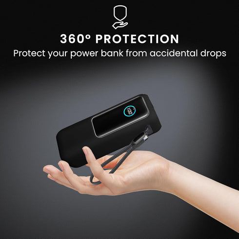 kwmobile 25000mAh (A1695H11) Case Compatible with Anker Power Bank - Portable Powerbank Cover - External Battery