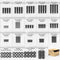 Universal TV Mount Screws Installation Hardware Kit, Includes M4 M5 M6 M8 Screws & Spacers for Various TV Brands