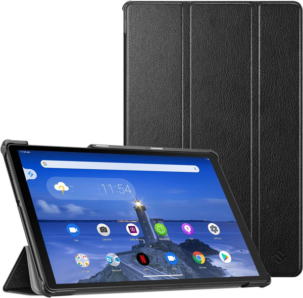 CaseBot Lenovo Tab M10 Plus (2020 2nd Gen) TB-X606F/X606X 10.3" FHD Tablet Case, Slim Shell Stand Cover, Black