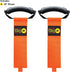 Easy-Carry Wrap-It Storage Straps - 2 Pack 22” Blaze Orange Heavy-Duty Hook and Loop Cord Carrying Strap with Handle