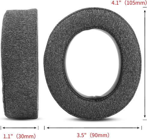 HS70 Earpads Upgrade Thicker Fabric Ear Pads Replacement for Corsair HS70 Pro, HS60 Pro, HS50 Pro Headphones