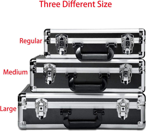 HUL 16in Two-Tone Aluminum Case, Customizable Pluck Foam Interior for Test Instruments, Cameras, Tools, and Accessories