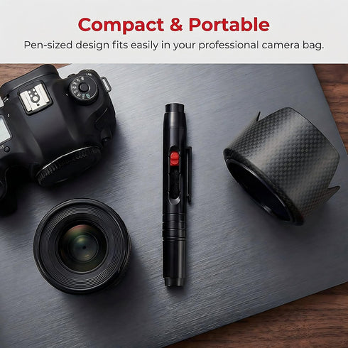 ZGGAZCA 3 Pcs Lens Pen Brush Kit for Cleaning Camera Lenses and Screens Multifunction Lenspen for Photography Optics