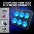 NAGAN Laptop Cooling Pad with 6 Fans, Ergonomic USB Powered Cooler for 15-17.3 inch Laptops