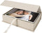 4x6 Linen Photo Storage Box, Ideal for Organizing Photos, Certificates, Scrapbooking Supplies, Keepsakes, and Jewelry
