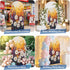 Jnbasdffb 6.6 Orange Purple White Daisy Wedding Arch Cover,Stretchy Spandex Arch Backdrop Stand Covers FT,Oil Painting