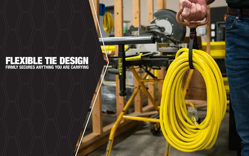 Southwire CLPT04 4-Inch Adjustable Heavy Duty Clamp Tie with Rotating Handle; Reusable Zip Down Cable