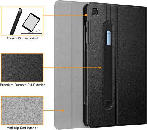 Fintie Keyboard Case for Samsung Galaxy Tab S6 Lite 10.4 Inch 2024/2022/2020, Slim Stand Cover with Detachable Wireless