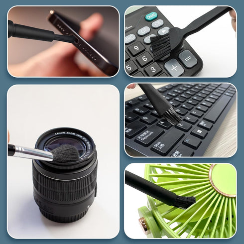 5 PCS Mini Keyboard Cleaning Brushes Kit, PP Handle Nylon Anti Static Electronic Dust Cleaning Brush for Computer