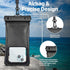 NEPHI IP68 Waterproof Phone Pouch 2 Pack, Adjustable Neck Lanyard Floating Case for iPhone, Black Phone Dry Bags for