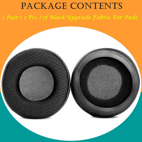 TaiZiChangQin Upgrade Ear Pads, Replacement Ear Cushions for MSI DS502 DS-502 DS501 Headphone, Black Fabric
