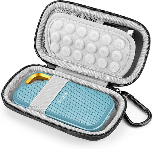 Yinke Hard Case for SanDisk Extreme Pro/Extreme Portable SSD 500GB/1TB/2TB, Travel Protective Cover - Storage Bag