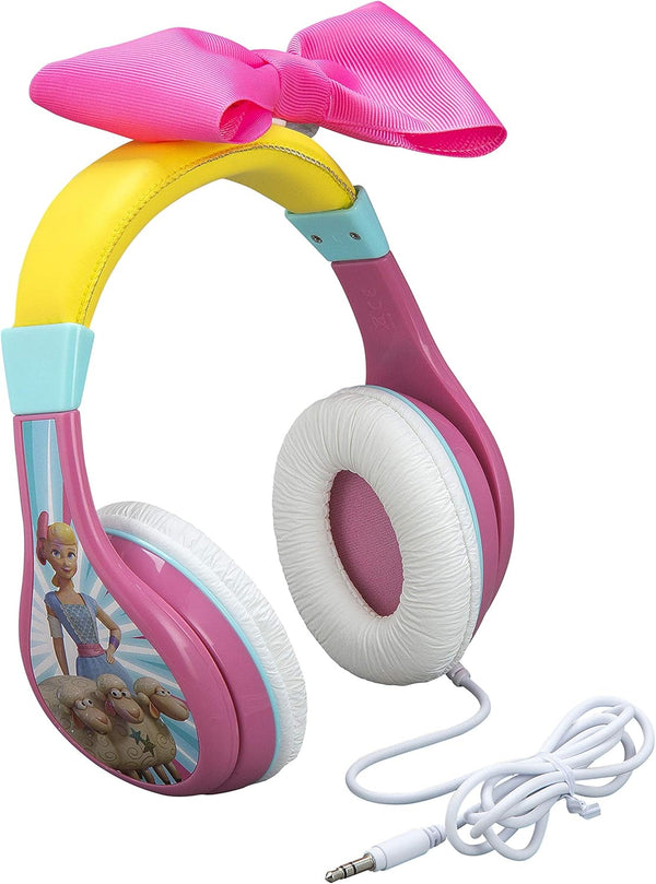 eKids TS-140BP Headphones for Kids Toy Story 4 Bo Peep, Adjustable Stereo Tangle-Free 3.5Mm Jack Wired Cord Over Ear