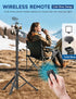 Victiv 85" 14 13 12 Phone Tripod Stand, Tall Cellphone Tripod for iPhone with Gooseneck Remote, Flexible Portable Phone