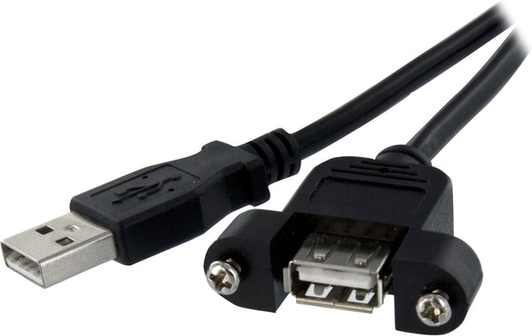 StarTech 1 FT Panel Mount USB Cable A to A - F/M