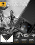 Lanhiem Metal Case for iPhone 15 Pro Max, Heavy Duty Shockproof Cover with Built-in Camera Kickstand & Glass Protector