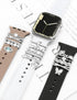 JR.DM Watch Charms for Women with Butterfly Studs, Compatible with Apple Watch Band 38mm-45mm, Silver