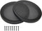 6" Black Speaker Grill Covers, Car Subwoofer Guard Protector, ABS Plastic Frame with Metal Mesh - 2Pcs