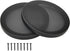 6" Black Speaker Grill Covers, Car Subwoofer Guard Protector, ABS Plastic Frame with Metal Mesh - 2Pcs