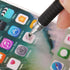 Mixoo 2-in-1 Precision Disc & Fiber Stylus with 3 Replaceable Tips for Capacitive Touch Screen Devices, Purple