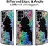 Coolwee Galaxy S24 Ultra Case - 6.8" Shockproof Thin Clear Glitter, Cute Crystal Lace, Soft TPU Bumper, Mandala Design.