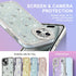 Wirvyuer 15, 15, Luxury Glitter Phone Case for iPhone Sparkling Diamond Glitter Back with Bows for Girls Women Slim