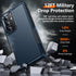 Red2Fire Samsung Galaxy S24 Case - Heavy Duty Full Body Protection, Military Grade, Seablue + 2Pcs Tempered Glass