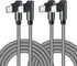 10FT MFi Certified USB C to Lightning Cable - 90 Degree Fast Charger for iPhone 13/12/11/XS/XR/8 & iPad 8th, Nylon