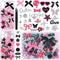 RIHYTFU Junk Case Charms Kit, Black Pink Junk Phone Case Charms for