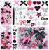 RIHYTFU Junk Case Charms Kit, Black Pink Junk Phone Case Charms for