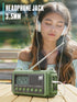 Emergency Radio - Portable Hand Crank NOAA Weather Radio, 44400mWh Battery, Solar AM/FM/SW Alert Radio